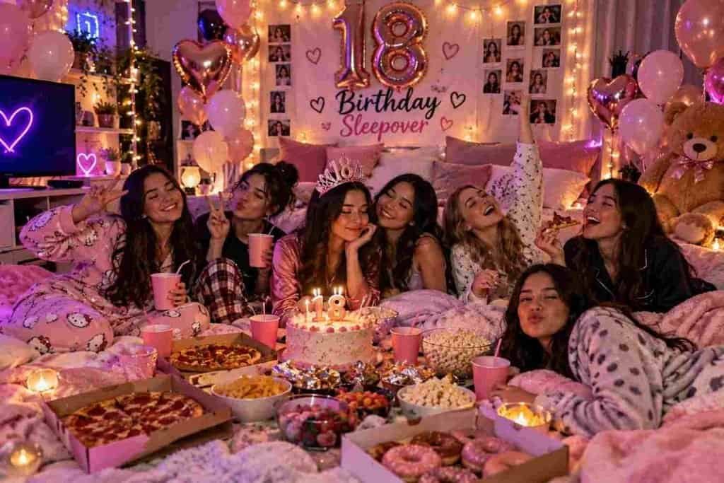 Cozy 18th Birthday Sleepover Party

