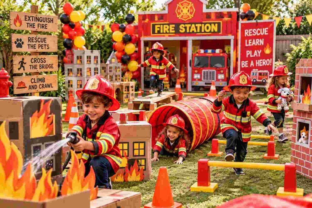 firefighter 4 year old birthday party idea for boy
