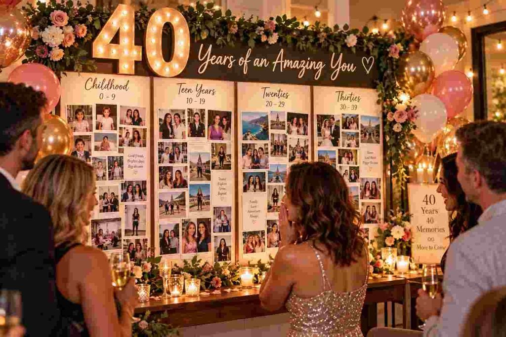 Four Decades Photo Display