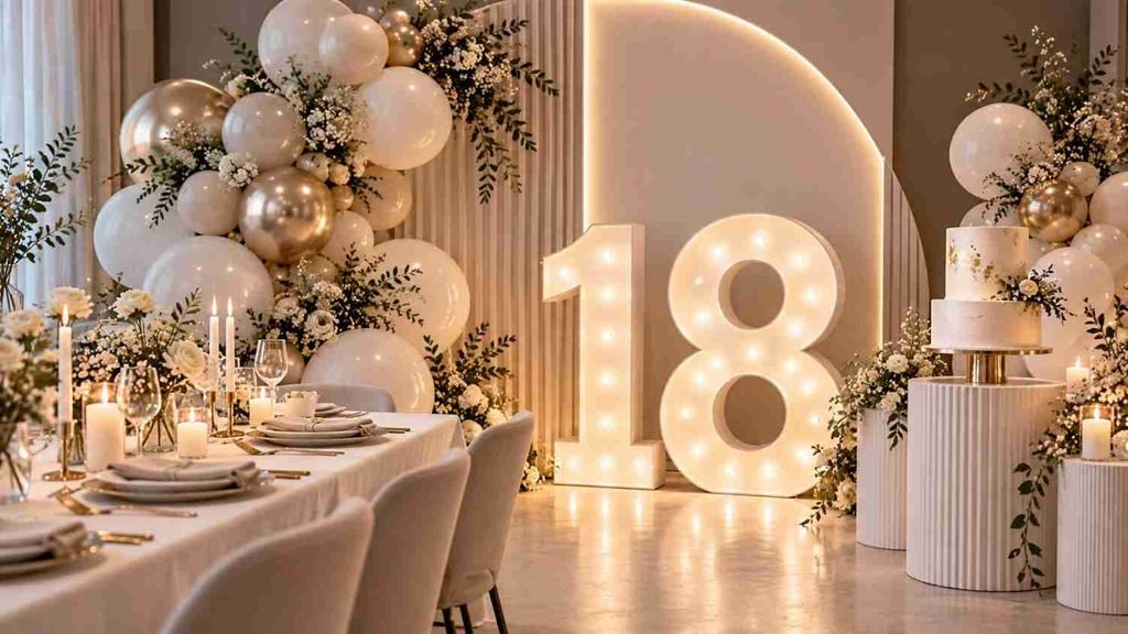 Minimalist 18th Birthday Theme