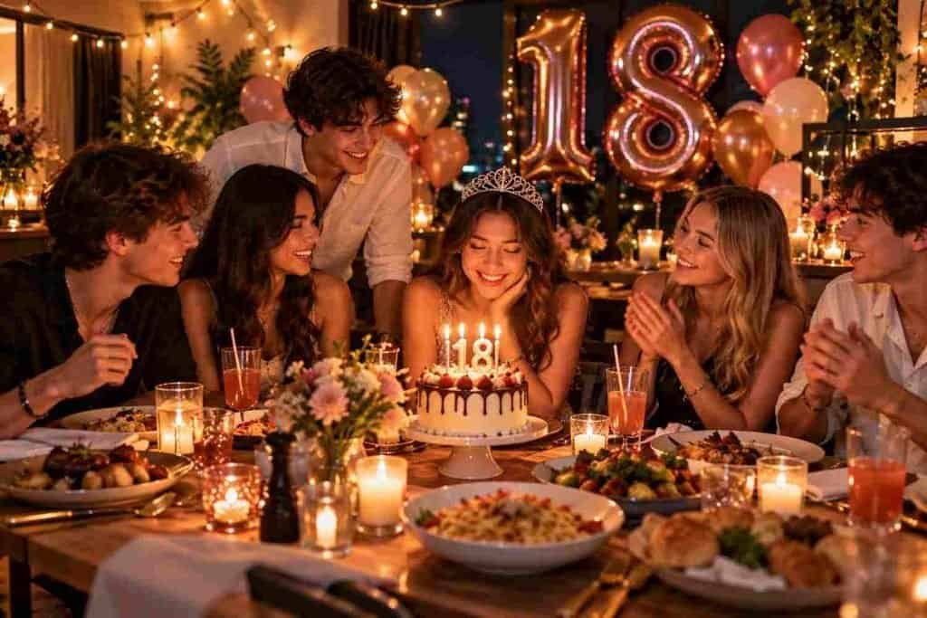 simple 18th Birthday Dinner Celebration

