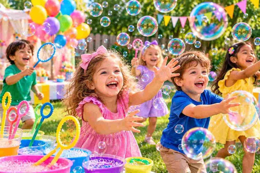 bubble birthday party