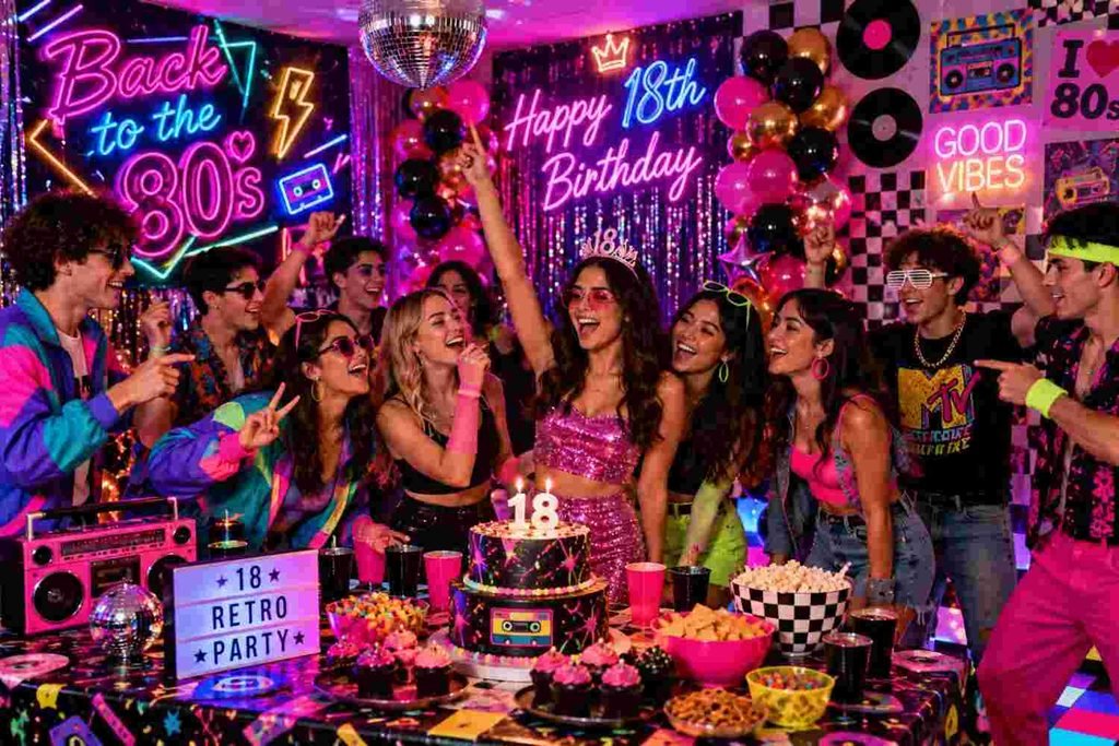 retro birthday party 
